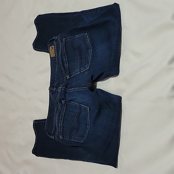 American Eagle Artist crop dark wash mid rise women's size 6 - Picture 5 of 7